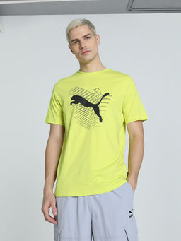 Puma - Graphics Cat Mens Green T-Shirt