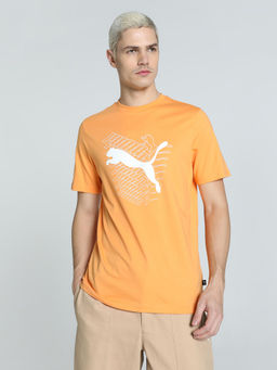 Puma - Graphics Cat Mens Orange T-Shirt