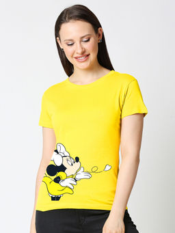 Bewakoof - Yellow Graphic T-shirt