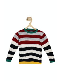 Allen Solly Junior - Boys Multi Stripe Regular Fit Sweatshirt