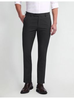Arrow - Grey Dobby Tapered Fit Trousers