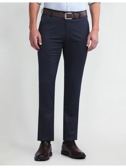 Arrow - Blue Tapered Fit Dobby Trousers