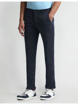 Arrow Sports - Blue Slim Fit Twill Trousers