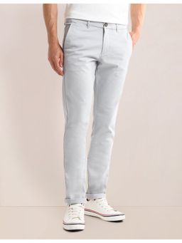 U.S. POLO ASSN. - Grey Denver Slim Fit Mid Rise Trousers