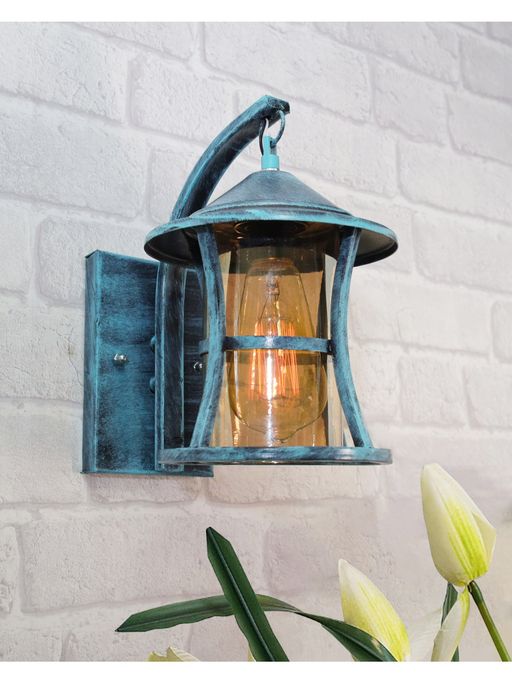 Homesake Rustic Wall Light Fixtures Blue Wall Chimney