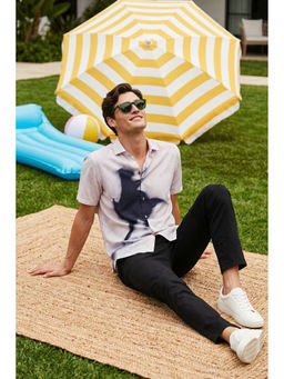 Simon Carter - White Printed Shirt