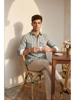 Simon Carter - Multi-Color Stripe Casual Shirt