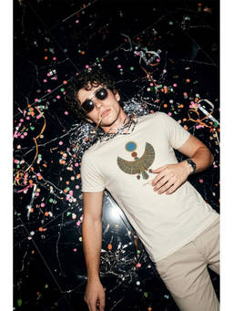 Simon Carter - Men White Cotton Blend Half Sleeves T-Shirt