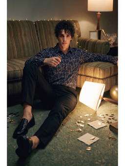 Simon Carter - Navy Blue Shirt