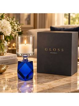 Gloss - BLUE CANDLE HOLDER