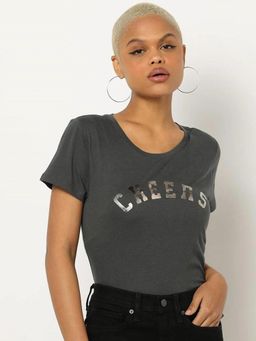 GAP - Typographic Printed Round Neck T-Shirt