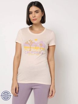 GAP - Graphic Printed Slim Fit Round Neck T-Shirt