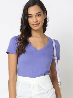 GAP - Blue V-Neck Relaxed Fit T-Shirt