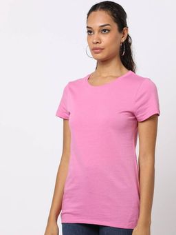 GAP - Pink Relaxed Fit Round Neck T-Shirt