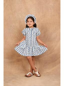 THE RIGHT CUT - Blue Ocean Breeze Bow Dress