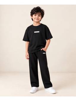ANTHRILO - Minimal Matter Black Boys Co-Ords Sets - Black