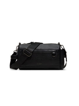 Aldo - Black Synthetic Solid Slingbag with Detachable Strap
