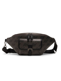 Aldo - Black Synthetic Printed Belt Bag