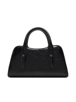 Call It Spring - Black Synthetic Solid Handbag with Detachable Strap