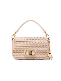 Aldo - Pink Synthetic Self Design Handbag with Detachable Strap