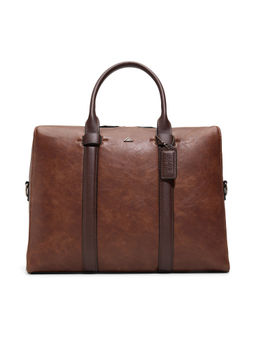 Aldo - Brown Synthetic Solid Laptop Bag with Detachable Strap