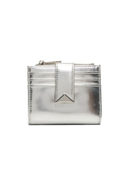 Aldo - Silver Synthetic Solid Wallet