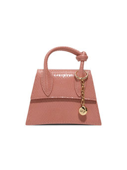 Aldo - Pink Synthetic Solid Handbag with Detachable Strap