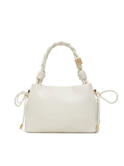 Aldo - Beige Synthetic Solid Handbag with Detachable Strap