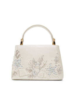 Aldo - White Synthetic Embellished Handbag with Detachable Strap