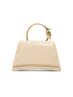 Aldo - Beige Synthetic Solid Handbag with Detachable Strap