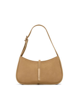 Aldo - Beige Synthetic Solid Handheld Bag