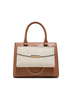 Aldo - Tan Synthetic Solid Handbag with Detachable Strap