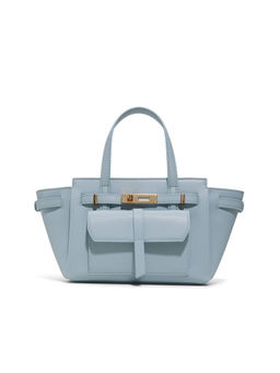 Call It Spring - Blue Synthetic Solid Handbag with Detachable Strap