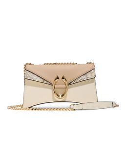 Aldo - Beige Synthetic Animal Print Slingbag