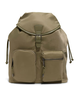 Aldo - Green Textile Solid Backpack