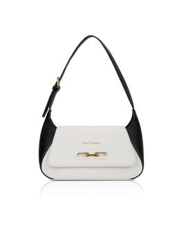 Lavie Signature - Black Synthetic Leather Colorblock Handbag