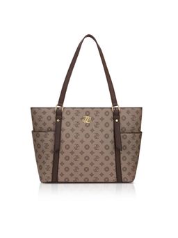 Lavie Signature - Khaki Synthetic Leather Printed Handbag