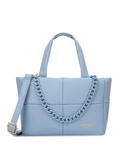 Lavie Luxe - Blue Synthetic Leather Textured Handbag with Detachable Strap