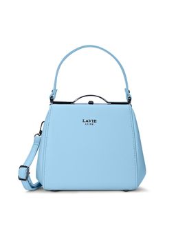 Lavie Luxe - Blue Synthetic Leather Solid Handheld Bag with Detachable Strap