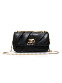 Aldo - Black Synthetic Textured Slingbag