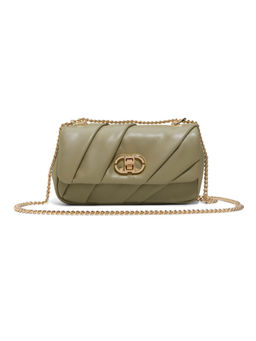 Aldo - Green Synthetic Textured Slingbag