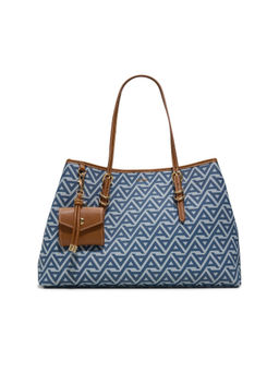 Aldo - Blue Synthetic Printed Handbag