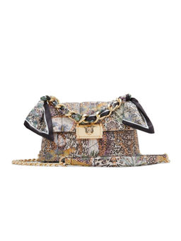 Aldo - Multi-Color Synthetic Printed Slingbag with Detachable Strap