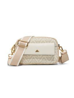 Aldo - Black Synthetic Printed Slingbag with Detachable Strap