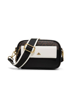 Aldo - Brown Synthetic Printed Slingbag with Detachable Strap