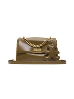 Aldo - Green Synthetic Solid Slingbag with Detachable Strap