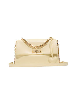 Aldo - Yellow Synthetic Solid Slingbag with Detachable Strap