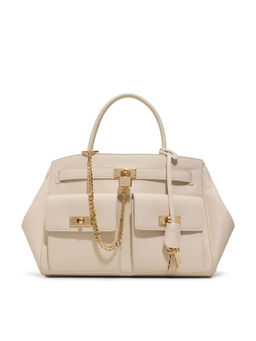 Aldo - Beige Synthetic Solid Handbag