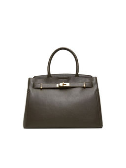 Call It Spring - Green Synthetic Solid Handbag with Detachable Strap