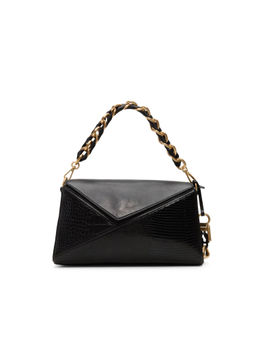 Aldo - Black Synthetic Solid Handbag with Detachable Strap